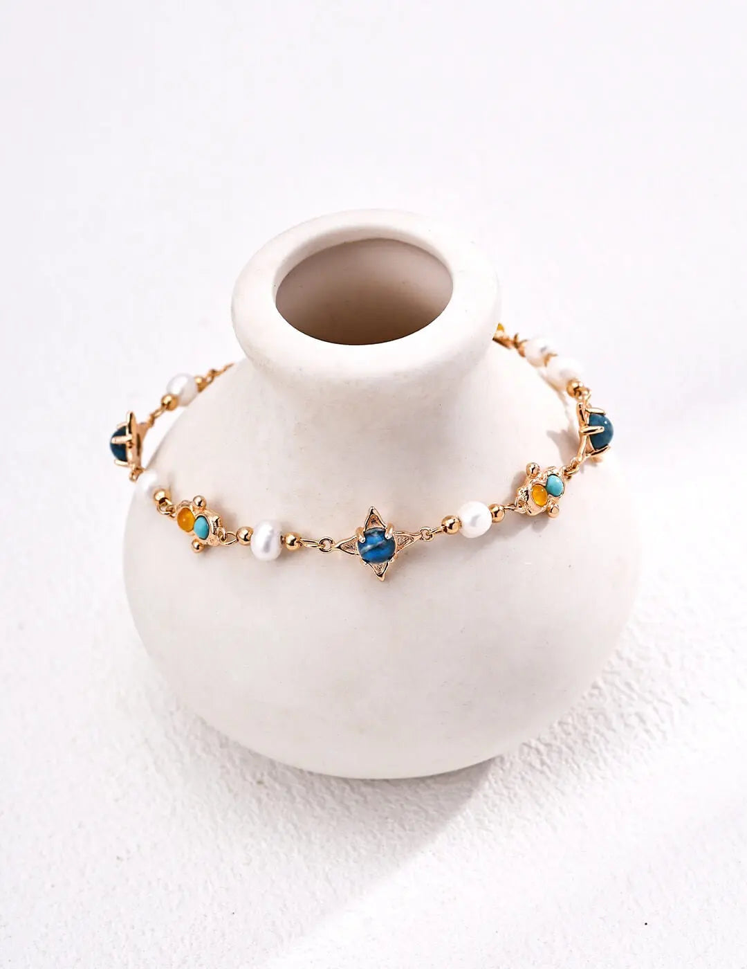 Starlight Turquoise Chalcedony Bracelet Glim Wink