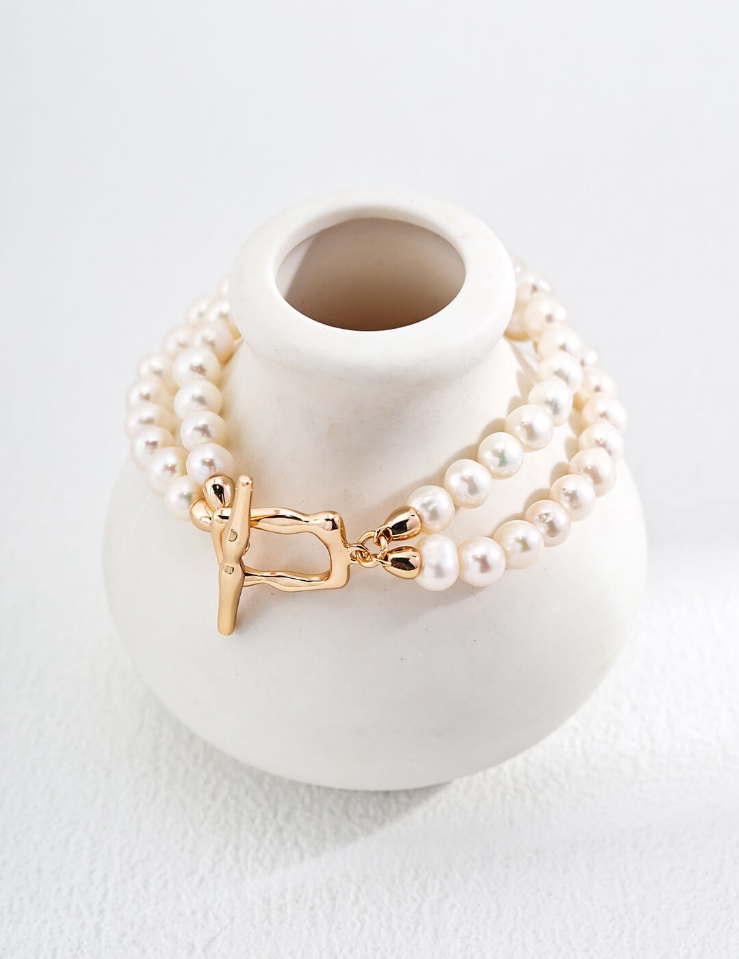 Double-Strand Pearl Bracelet Glim Wink
