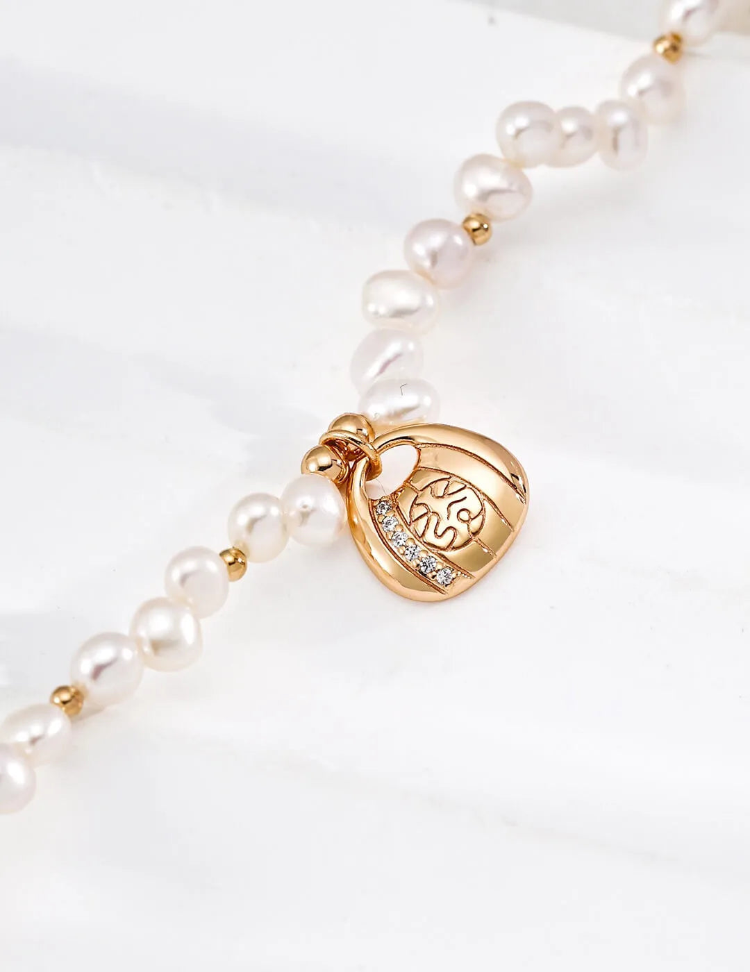 Sterling Silver Fortune Pouch Pearl Bracelet Glim Wink