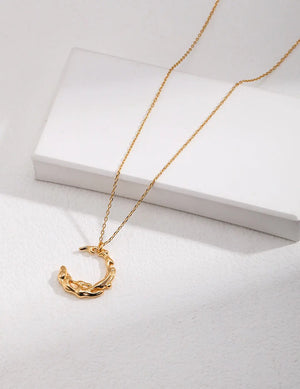 Crescent Moon Necklace Glim Wink