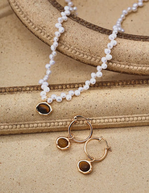 Tiger's Eye Pearl Jewelry Collection Glim Wink