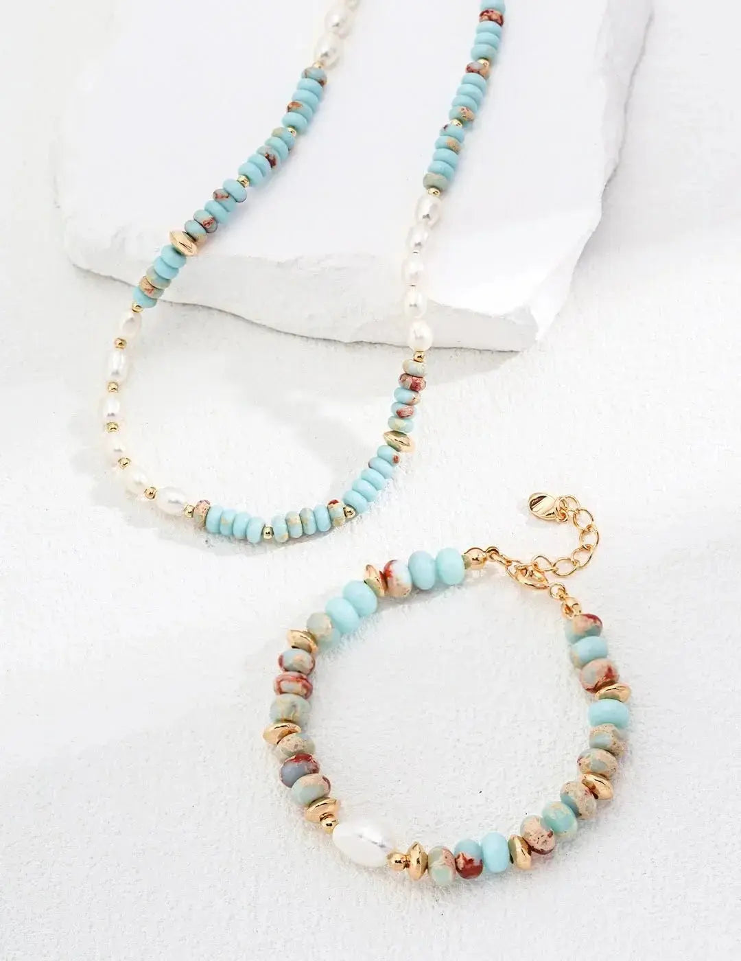 Natural Czech Glass Pearl Necklace: Affordable Luxury for Everyday Work Elegance Glim Wink