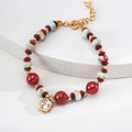 Shoushan Stone Cinnabar Red Zircon Bracelet Glim Wink