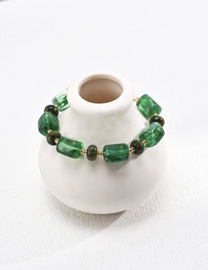 Vintage Resin Stone Bracelet Glim Wink