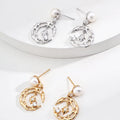 Star & Moon Pearl Earrings Glim Wink