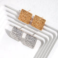 Sterling Silver Square Earrings