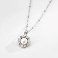 Flower Pearl Necklace - Glim Wink