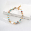 Pearl Shoushan Stone Bracelet Glim Wink