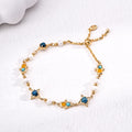 Starlight Turquoise Chalcedony Bracelet Glim Wink