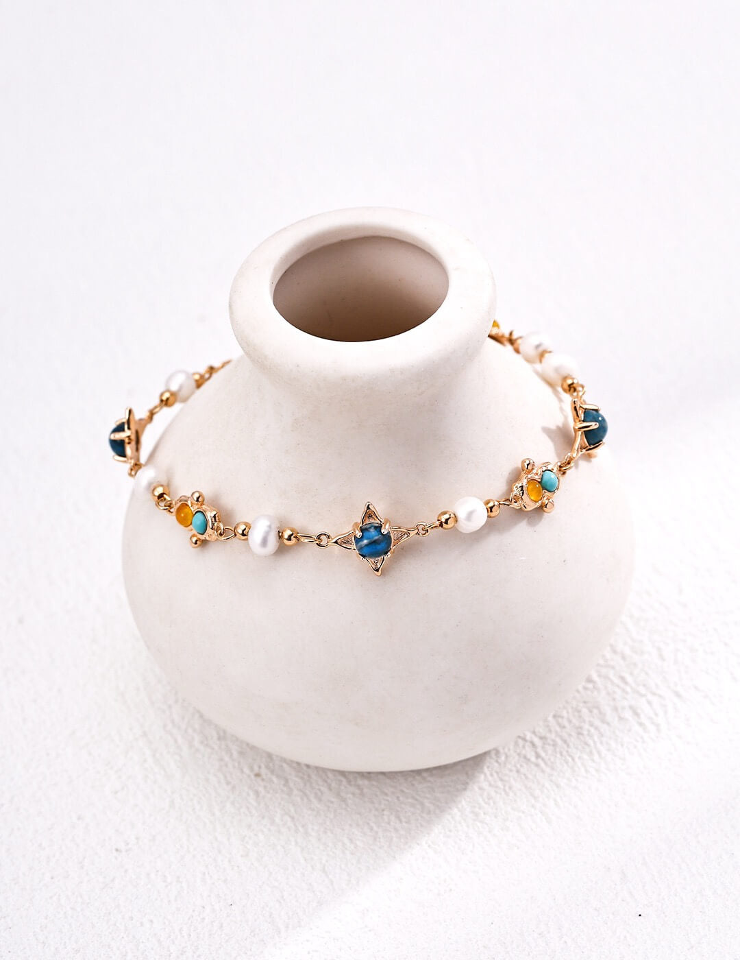 Starlight Turquoise Chalcedony Bracelet Glim Wink