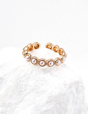 Minimalist Faux Pearl Ring Glim Wink