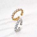 Minimalist Faux Pearl Ring Glim Wink