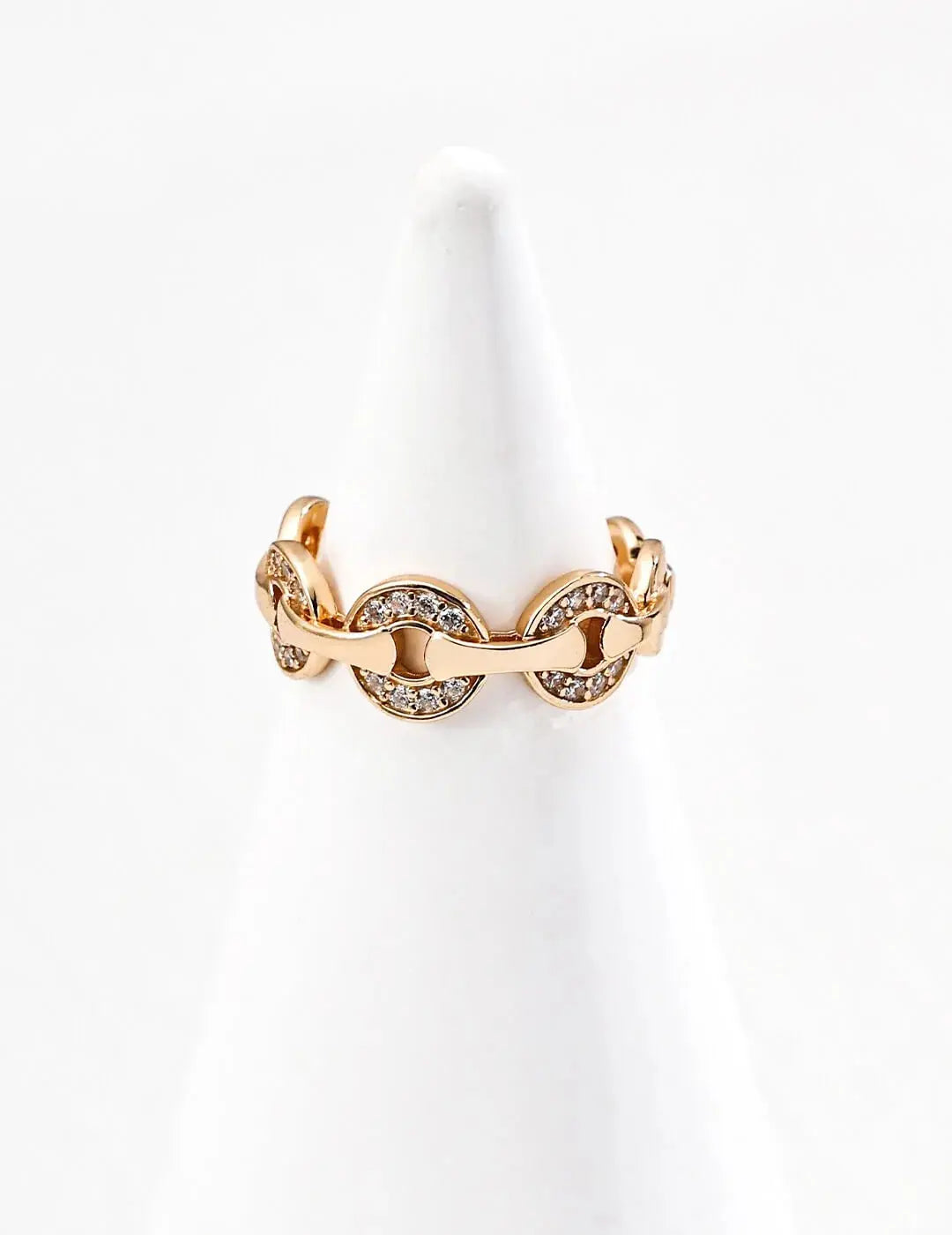Knot-shaped Zircon Ring Glim Wink