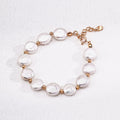 Baroque Button Pearl Bracelet Glim Wink
