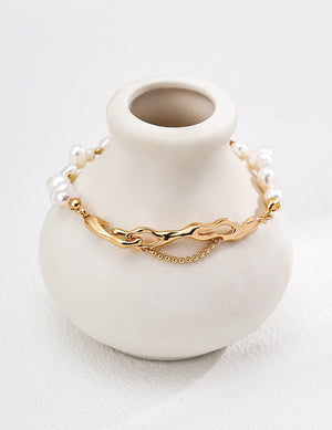 Lava Flow Pearl Bracelet Glim Wink