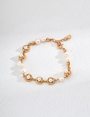 Stamen Pearl Bracelet Glim Wink