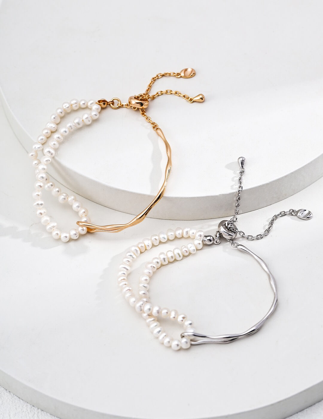 Half-Wrap Pearl Bracelet Glim Wink