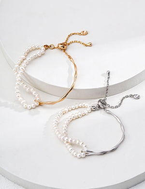 Half-Wrap Pearl Bracelet Glim Wink