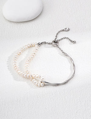 Half-Wrap Pearl Bracelet Glim Wink