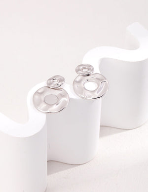 Double Disc Earrings Glim Wink