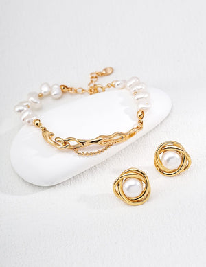 Lava Flow Pearl Bracelet Glim Wink