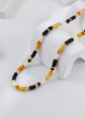 Colorful Stone Necklace Glim Wink