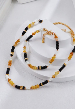 Colorful Stone Necklace Glim Wink