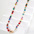 Dopamine Colorful Stone Necklace Glim Wink