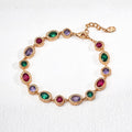 Colorful Zircon Bracelet Glim Wink