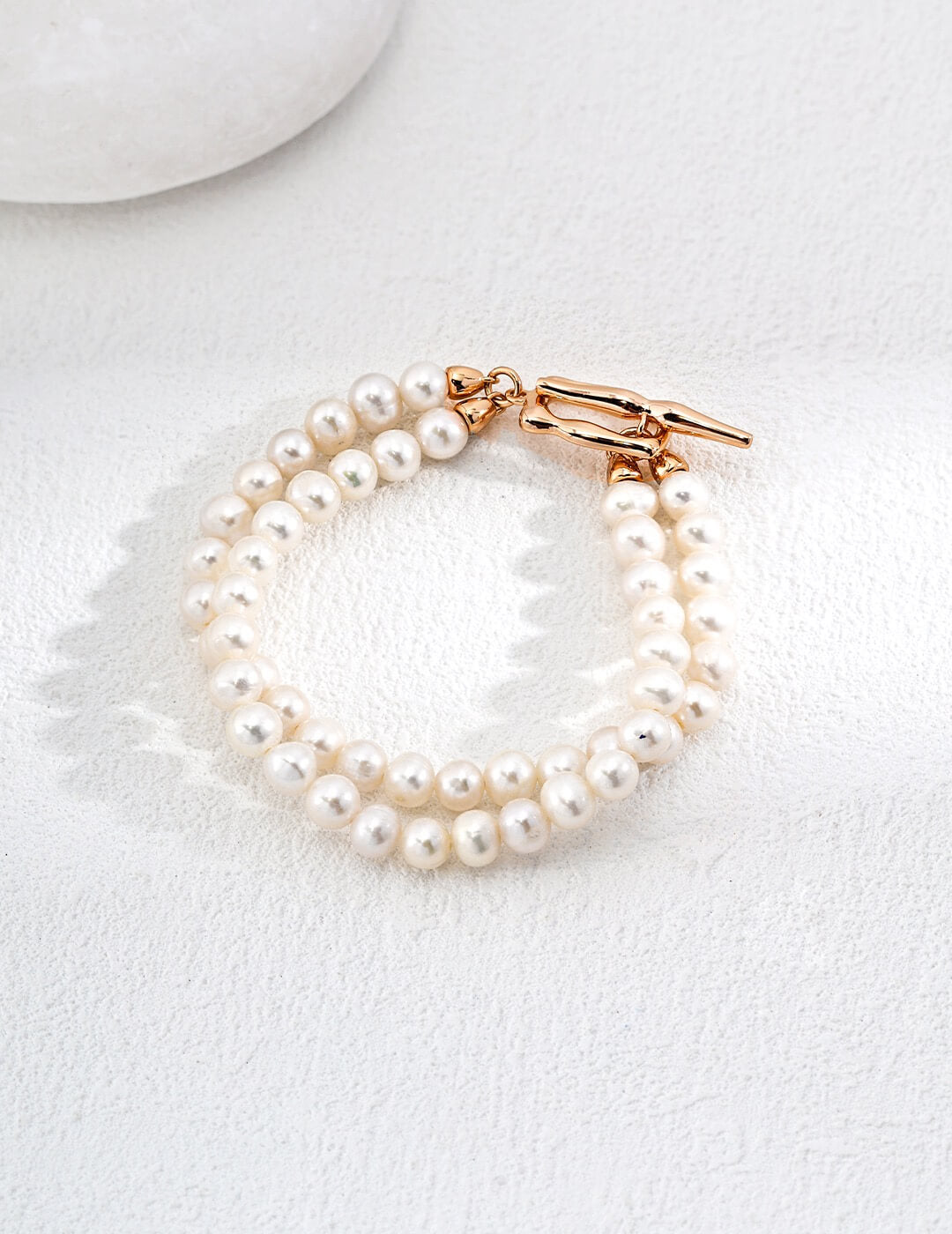 Double-Strand Pearl Bracelet Glim Wink