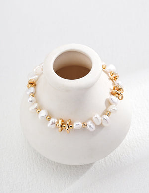 Floral Pearl Bracelet Glim Wink
