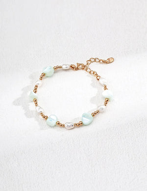 Shell Pearl Bracelet Glim Wink