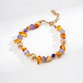 Natural Amber Amethyst Bracelet Glim Wink
