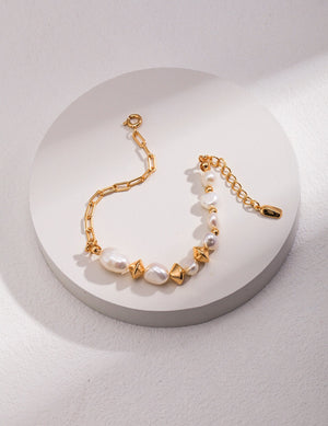 Potato Baroque Pearl Bracelet Glim Wink