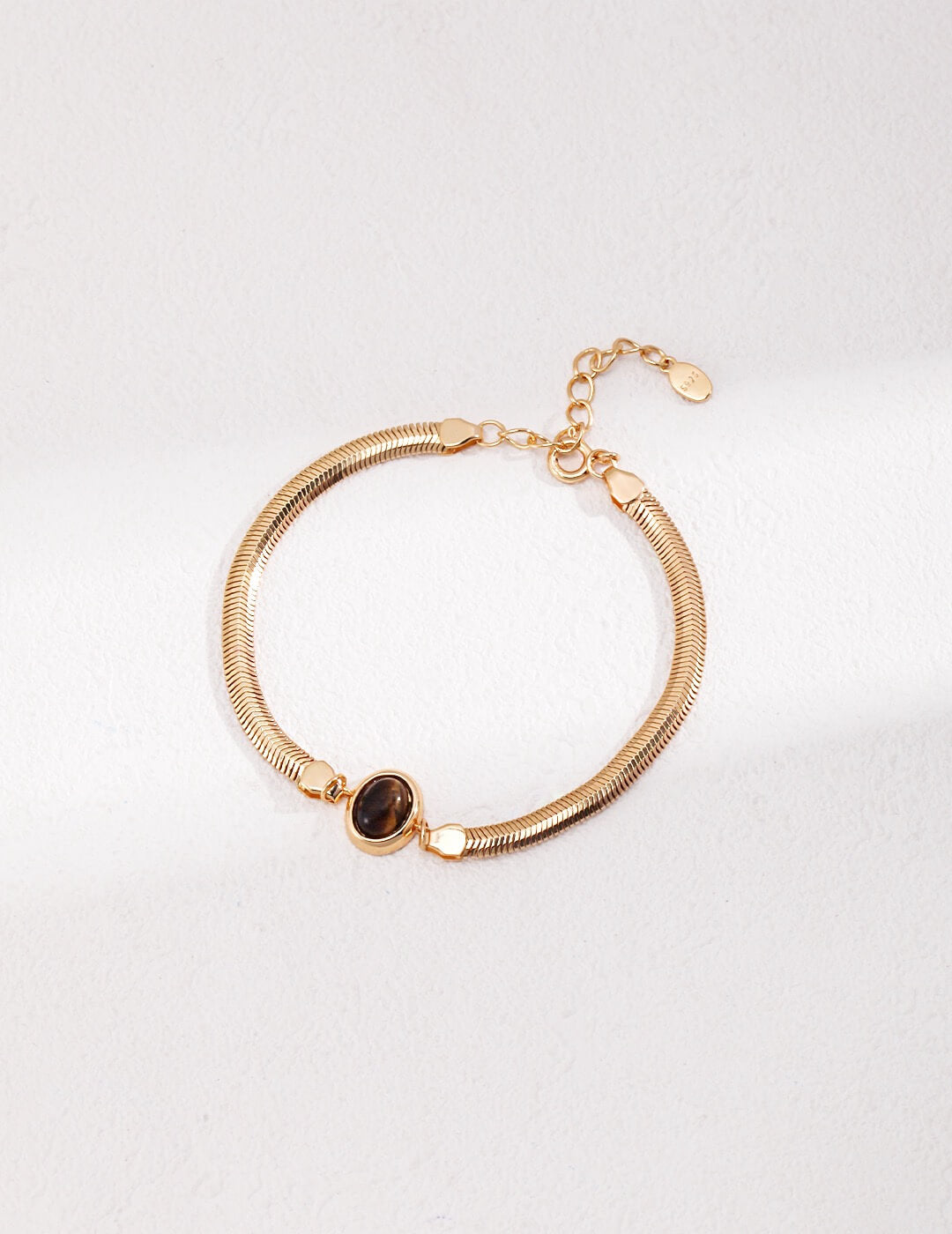 Natural Lapis Lazuli / Tiger's Eye Bracelet Glim Wink