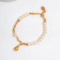 Baroque Teardrop Pearl Bracelet Glim Wink