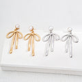 Bowknot Earrings Glim Wink