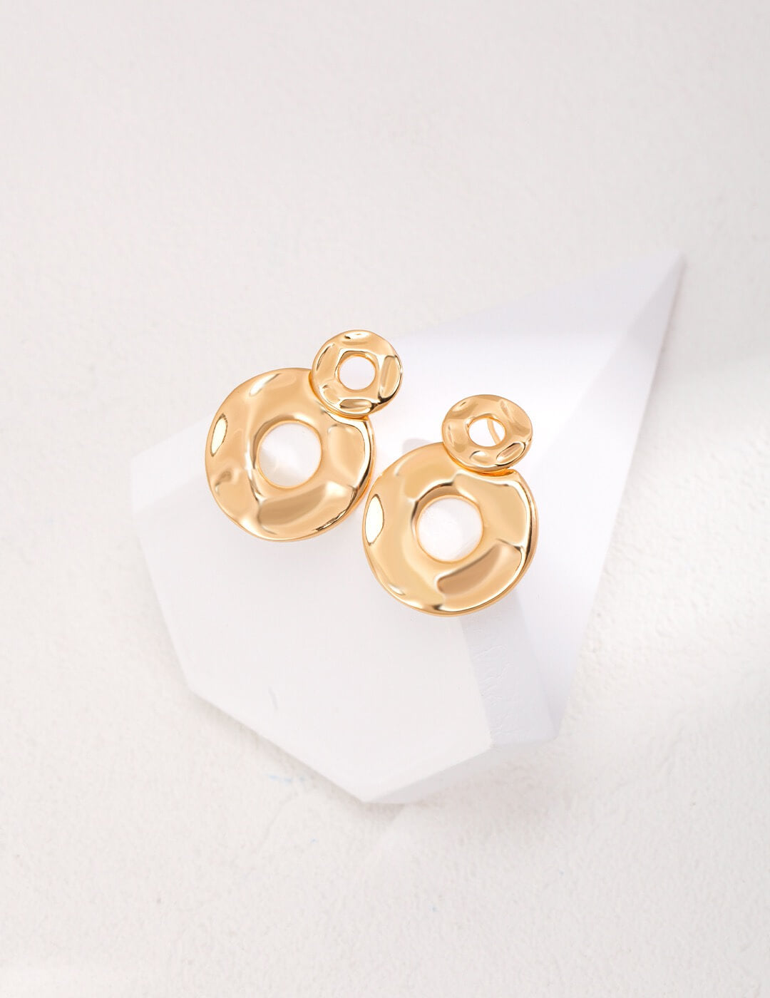 Double Disc Earrings Glim Wink