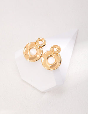Double Disc Earrings Glim Wink