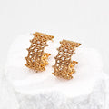 Lace Pattern Earrings Glim Wink