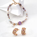 Pearl Aquamarine Amethyst Freeform Bracelet Glim Wink