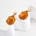 Resin Stone Earrings Glim Wink