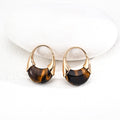 Wealth-Attracting Tiger's Eye Earrings Glim Wink