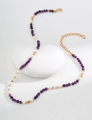 Amethyst Necklace Glim Wink
