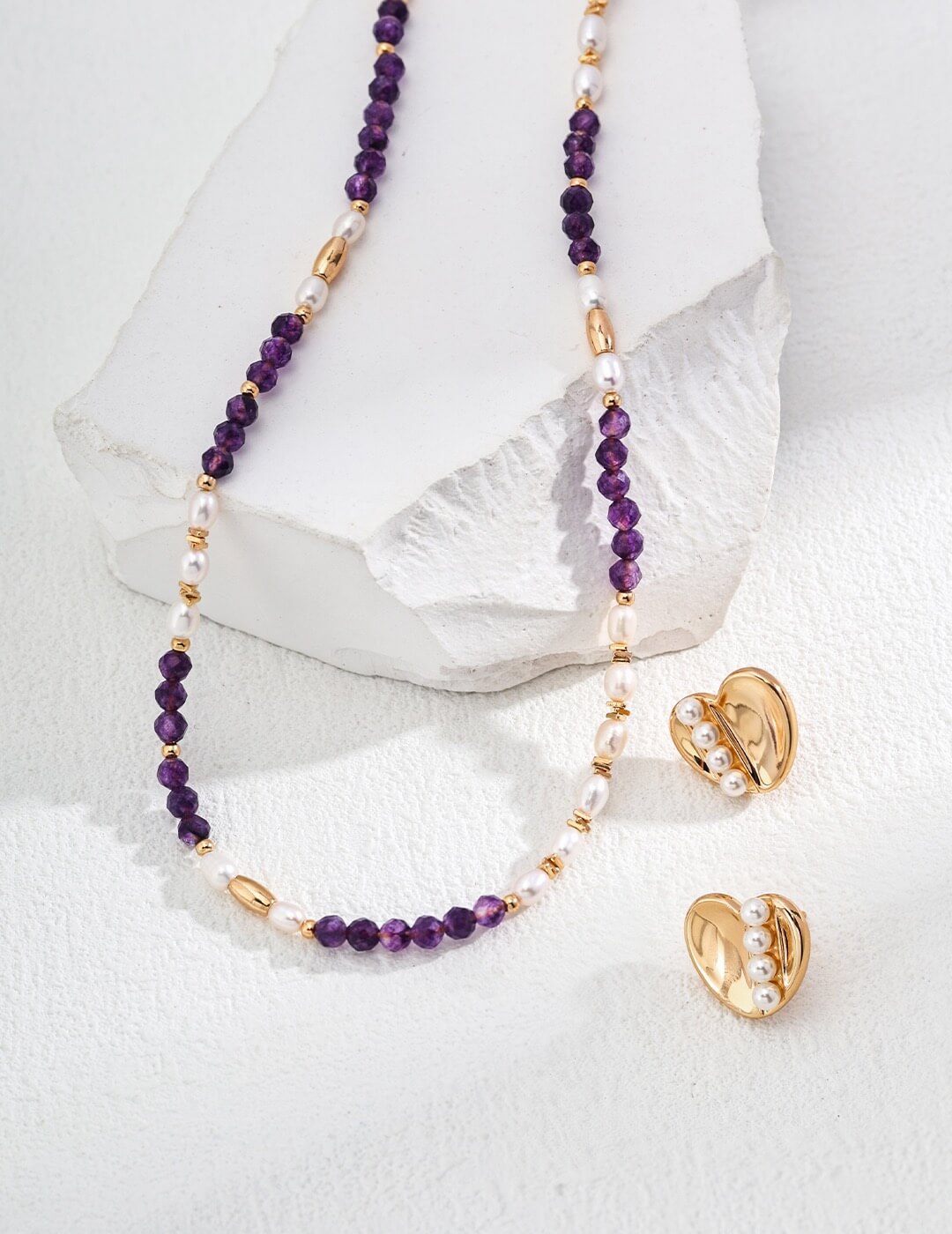 Amethyst Necklace Glim Wink