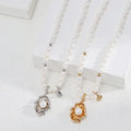 Pearl Wave Necklace Glim Wink