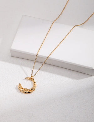 Crescent Moon Necklace Glim Wink