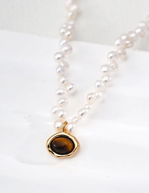 Tiger's Eye Pearl Jewelry Collection Glim Wink